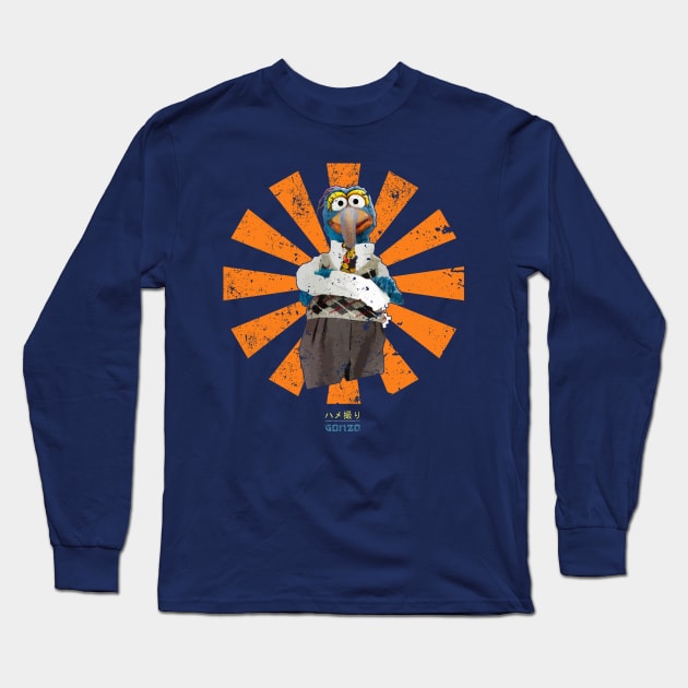 Gonzo Retro Japanese Muppets Long Sleeve T-Shirt by Nova5